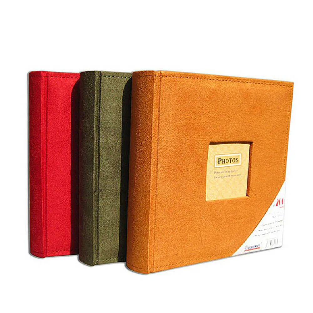 Interstitial Photo Album with 200 Pockets, Scrapbook, Wedding Commemorative, Family Memory, Pictures Storage, 4R, 6\