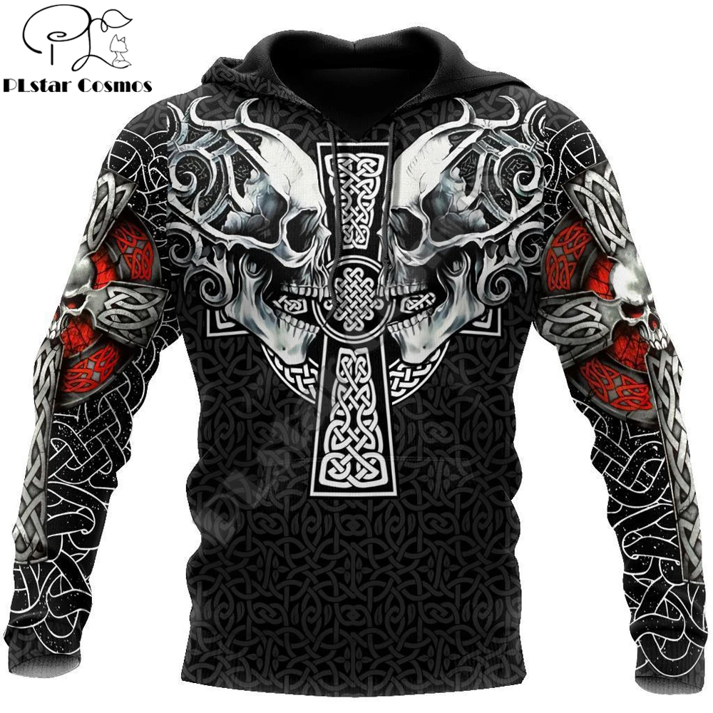 

Norse Mythology Skull Tattoo 3D Printed Fashion Hoodies Men Sweatshirt Unisex Zip Pullover Casual Jacket Tracksuit DW0246