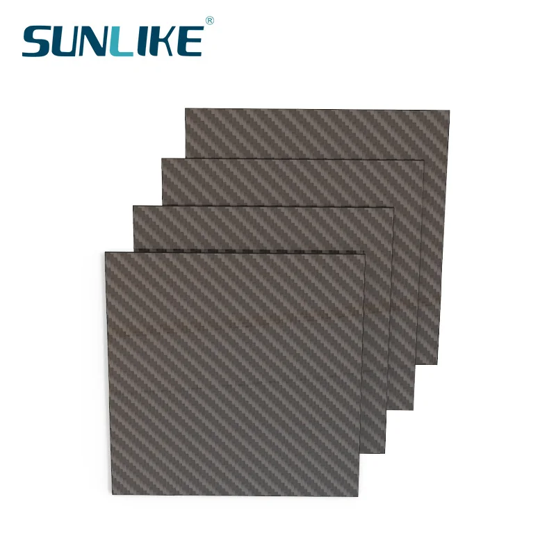 245MM X 300MM Matte Surface 3K Carbon Fiber Sheet Plate Panel 0.5mm 1mm 1.5mm 2mm 3mm 4mm 5mm High Composite Hardness RC Model