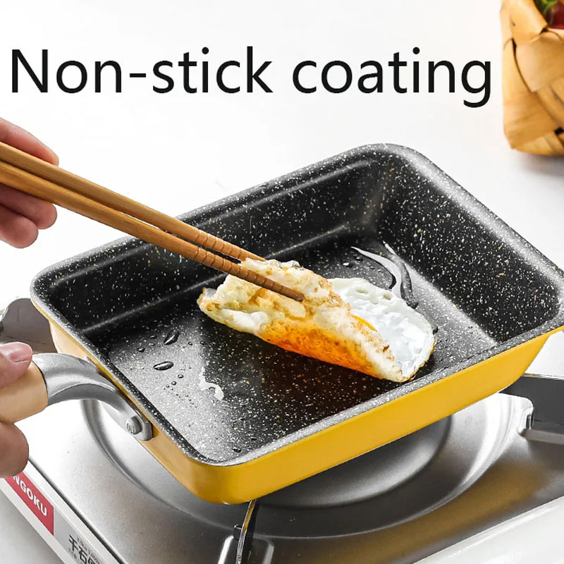 Tamagoyaki Pan Frying Pan Japanese Kitchen Cooking Pot Pancake Maker Thickened Omelet Egg Pan Non-Stick Pan Home Breakfast Pans