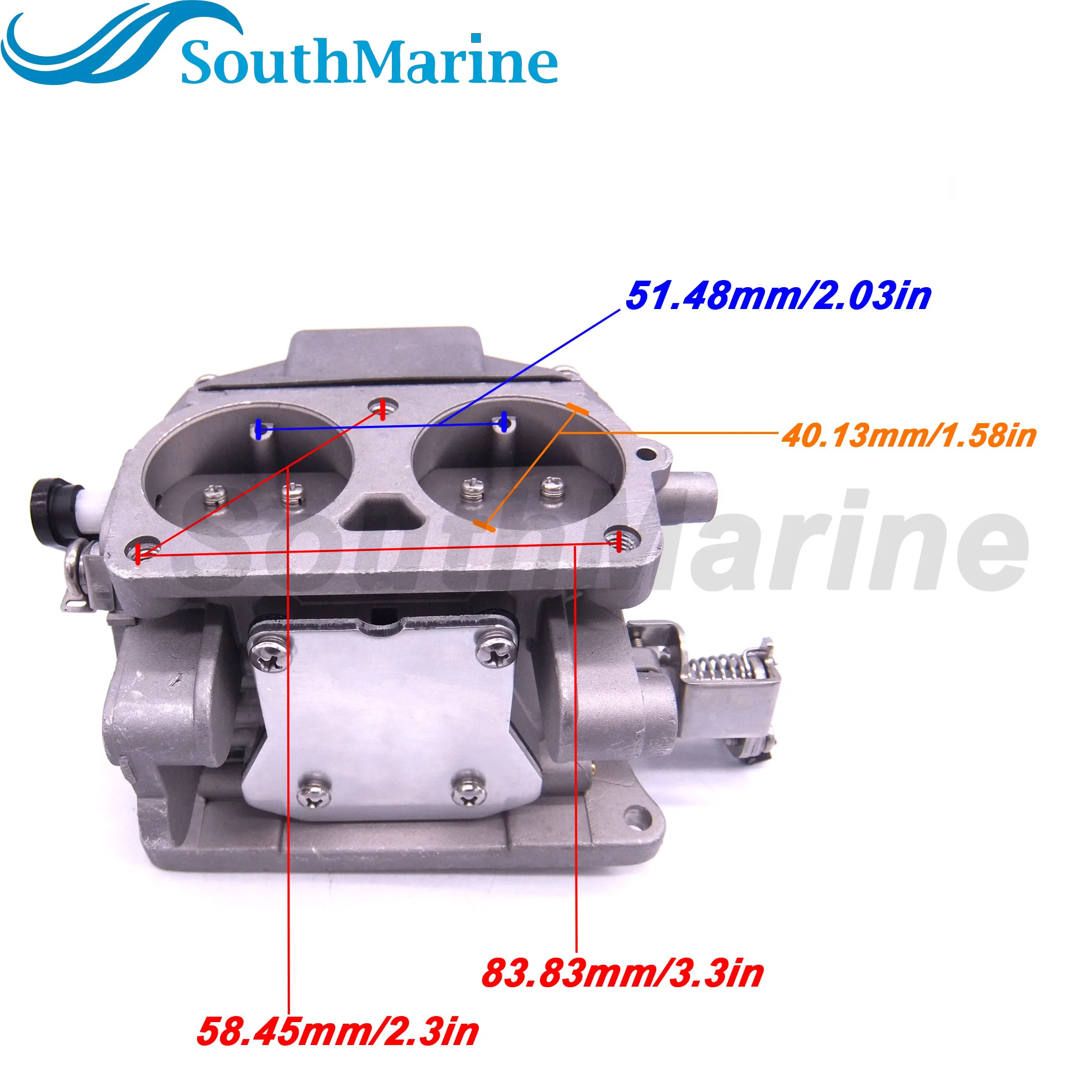 Motor de barco 6F6-14301-00 01 02 03 04 05 06, conjunto de carburador para Motor fueraborda Yamaha E40G E40J E40 40HP de 2 tiempos