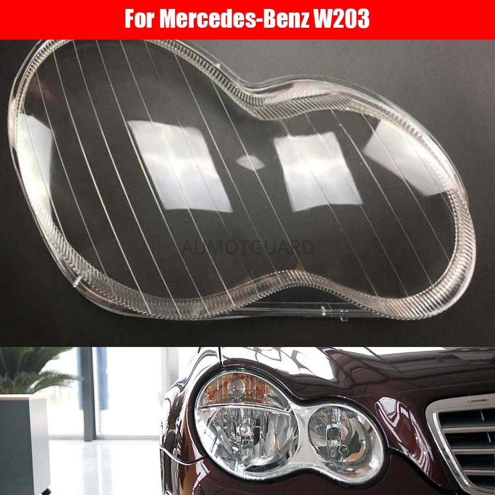 

Headlamp Cover For Mercedes-Benz W203 C180 C200 C230 C260 C280 2000 2001 2002 2004 Car Headlight Lens Replacement Auto Shell