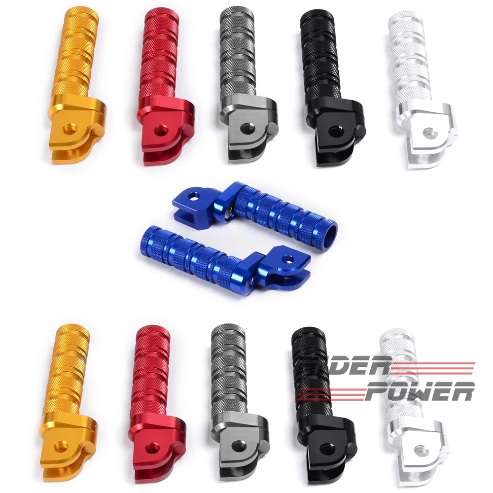 For Honda CBR1000RR 600RR CBR500R CBR600F RVF750R CB400 Hornet 600 CB919F VTR1000F VFR800 XL1000V ront Footrests Footpegs Foot