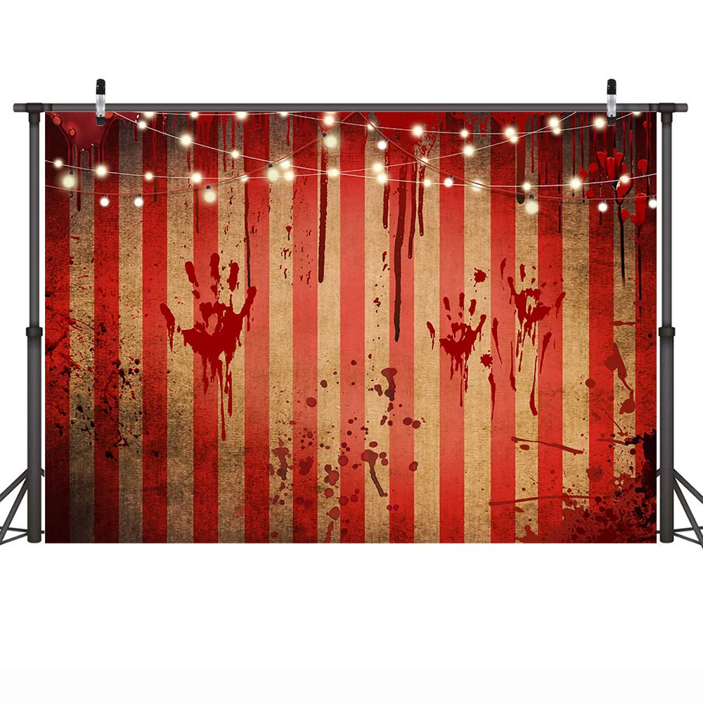 Bloody Halloween Backdrop Horror Scary Hallowmas Help Me with Bloody Hands Photography Background Trick or Treat Party Decor