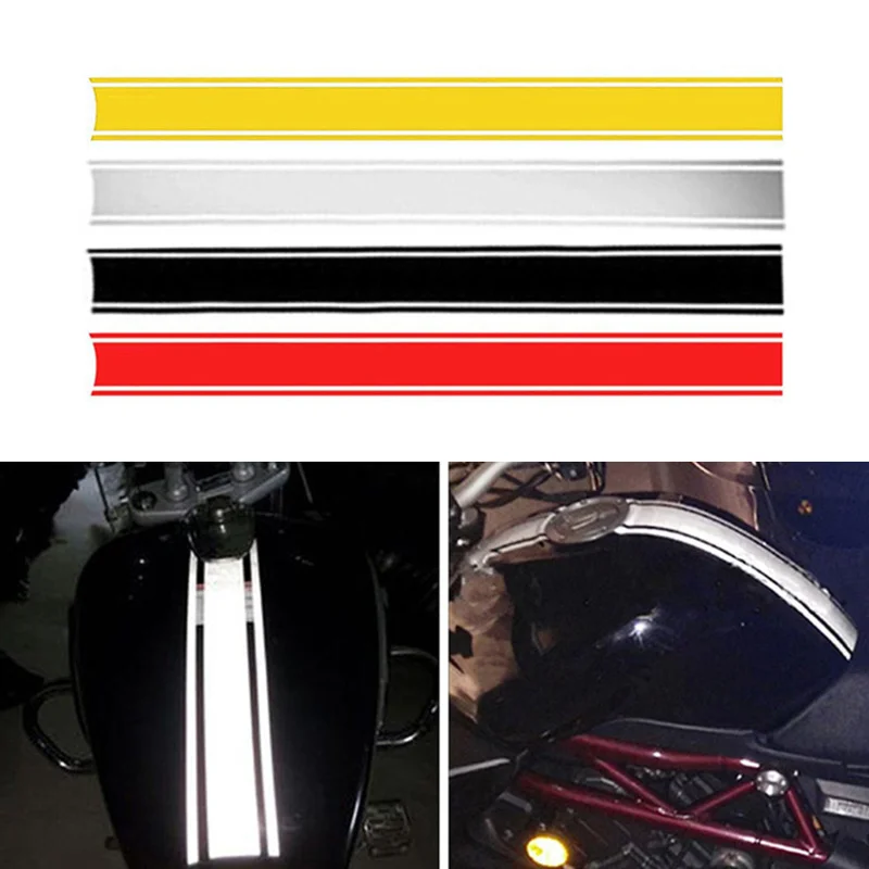 Motorcycle Stickers 1PC 50cm Motorcycle Tank Cowl Vinyl Stripe Pinstripe Decal Sticker For Cafe Racer Motor Styling Decorations