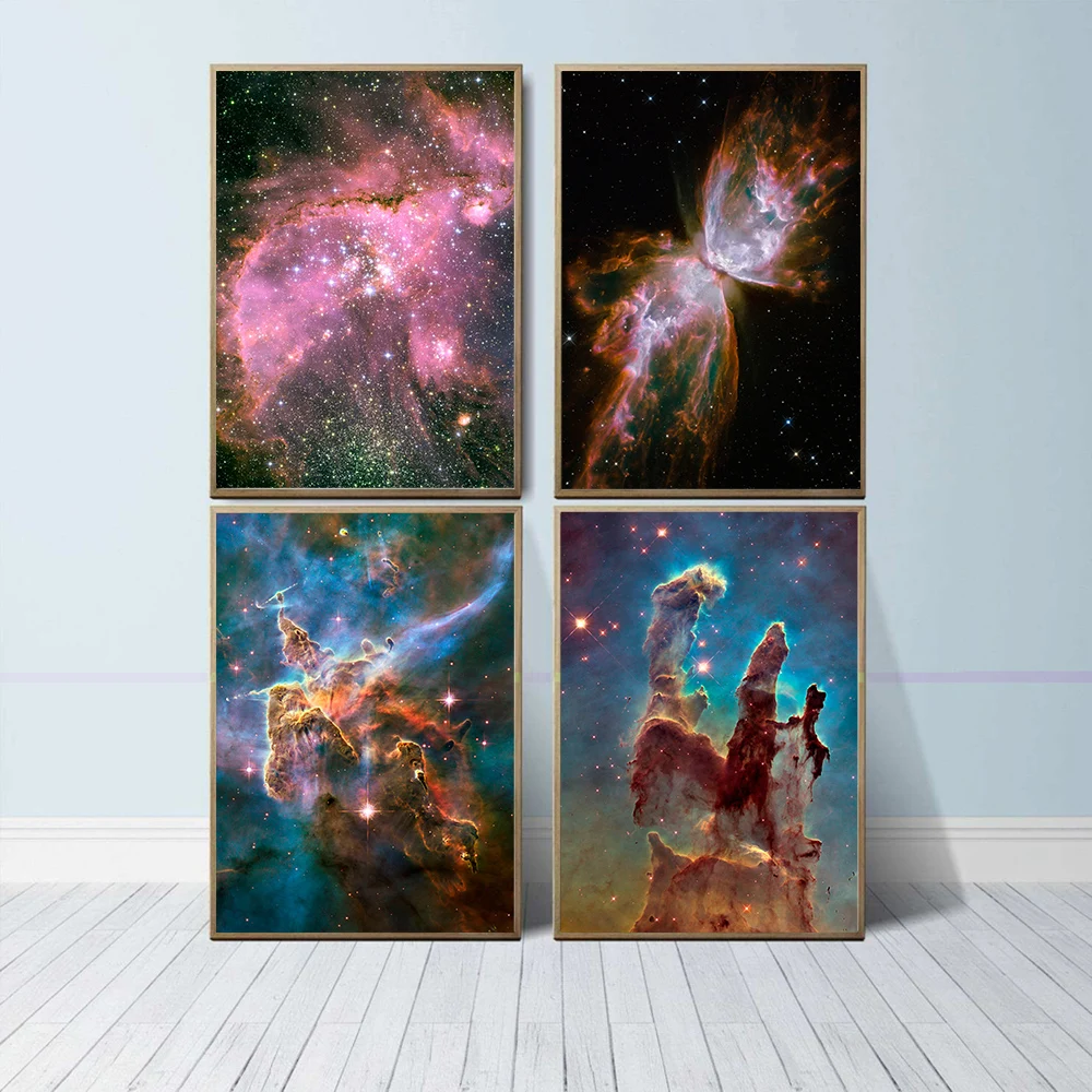 Pace Photographs Awsome Galaxy Prints Nodic Posters Universe Earth Meteorite Abstract Wall Pictures Bedroom Room Decor No Frame