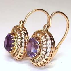 Trendy Hollow Design Inlaid Cubic Zirconia Ear Clip for Women Delicate Ethnic Style Round Women's No Piercing Earrings Jewelry