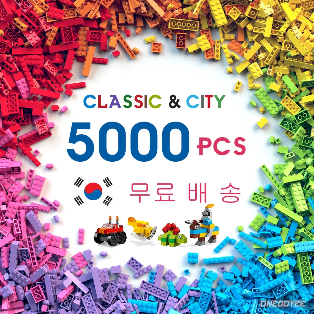 250-1800PCS Classic Building Blocks Compatible With All Major Brands DIY Colorful Bulk Bricks Model Figures For Boys Girls Kids