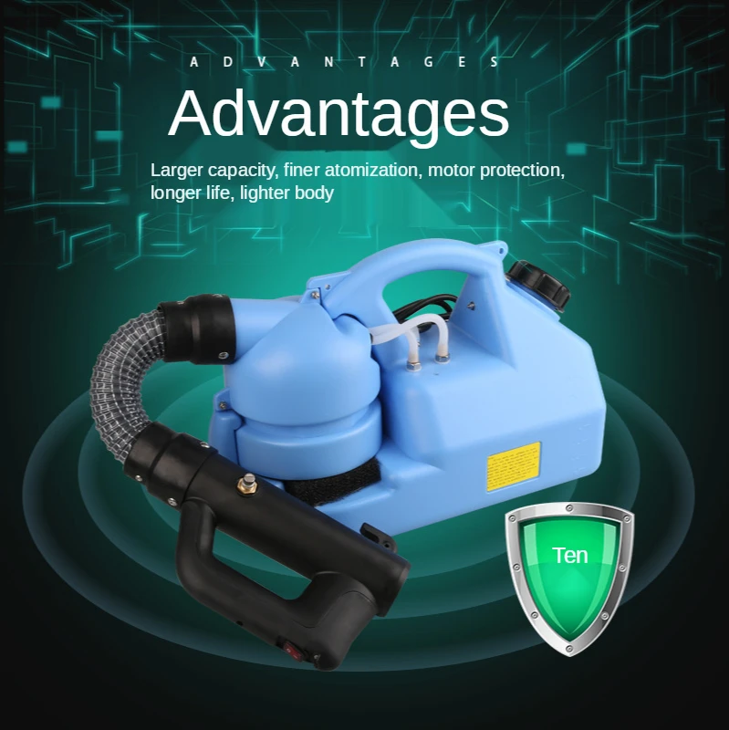 

7L electric cold mist machine atomizer ultra-low capacity knapsack electric sprayer disinfection machine