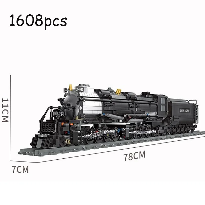 New Spot High-tech City Retro Steam Train Expert Pociąg techniczny Klocki konstrukcyjne Klasyczny model Zabawki Prezenty Zabawki dla dzieci childr