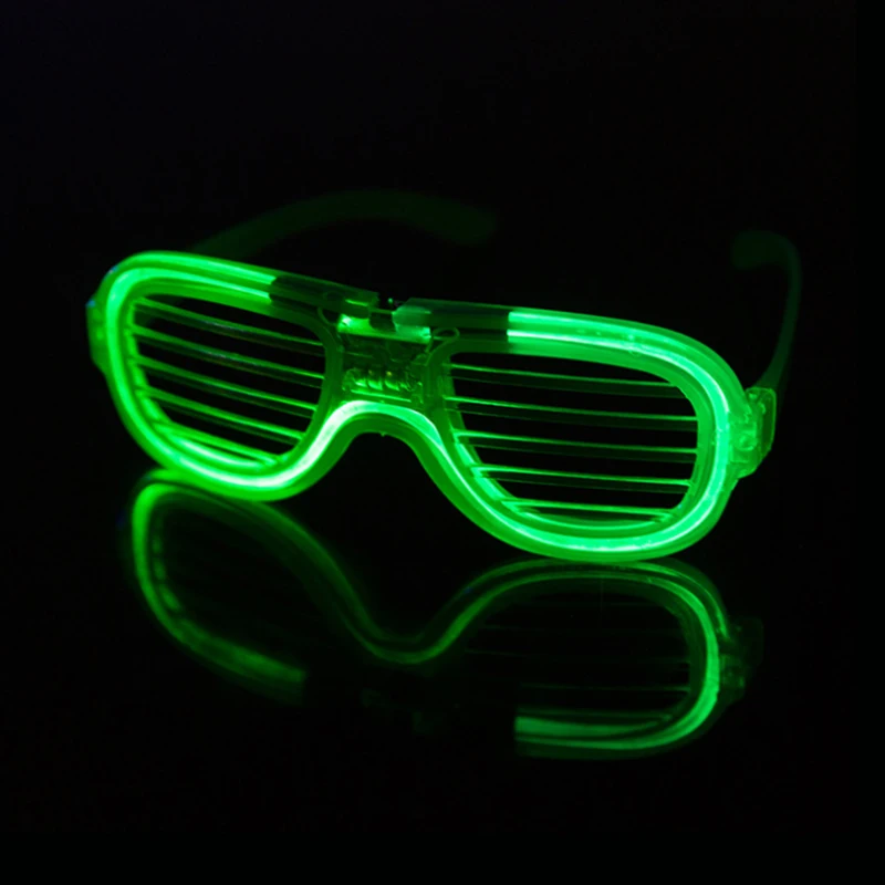 New Led Illuminated Blinds Glasses Bar Prom Party Performance Cheering Props Festival Celebration Active Atmosphere Flash Toy