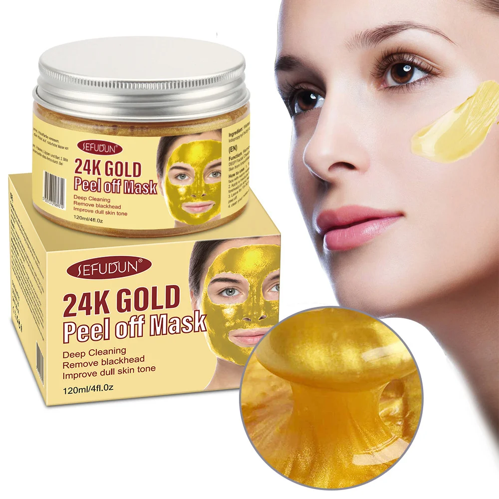 hand pulled noodle mask 24K GOLD MASK deep cleaning to remove blackheads and improve dark complexion.