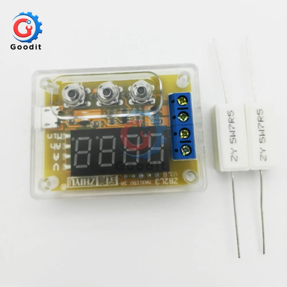 V3 1.2 - 12V ZB2L3 18650 Li-ion Lithium  Battery Capacity Meter Discharge Tester Analyzer with Shell Gaqqee Electrical