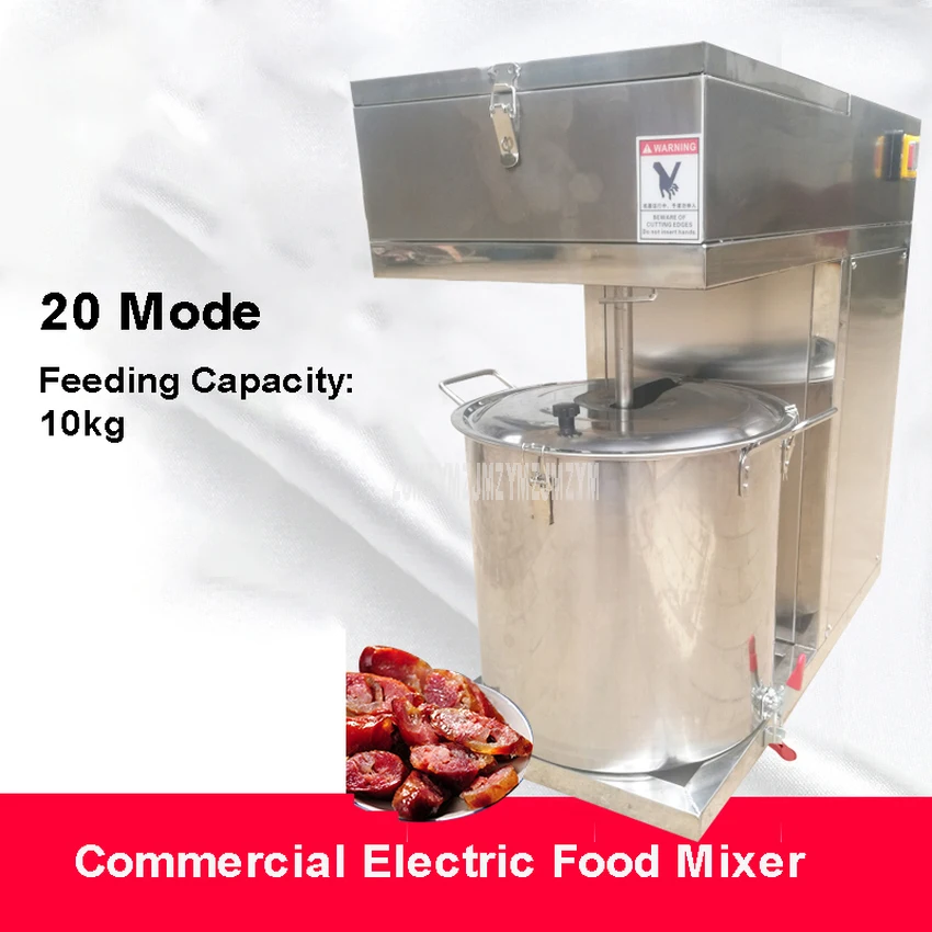 

10kg Capacity Multifunction Food Mixer Stainless Steel Commercial Automatic Electric Dumpling Filling Stirring Machine 20 Model