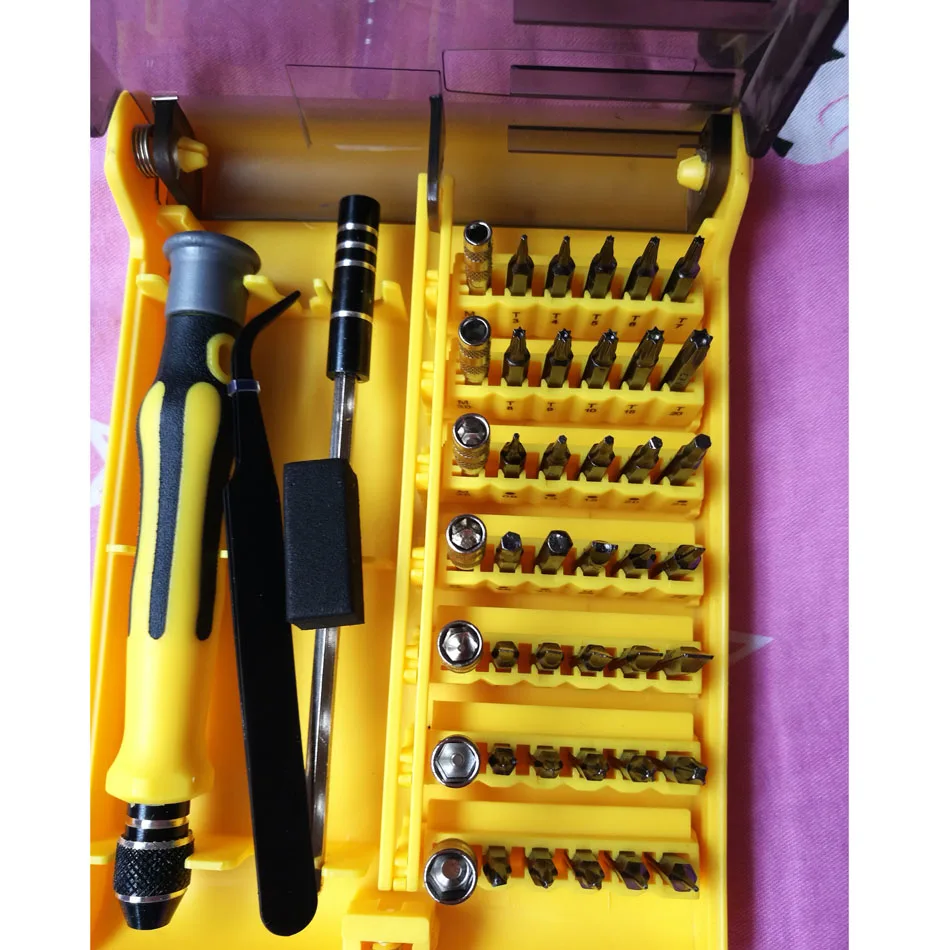 45 In 1 Precision Screwdriver Set Kit Screwdrivers Hand Magnetic Tool Watch Mobile Phone Car Circuit Board Repair Tools