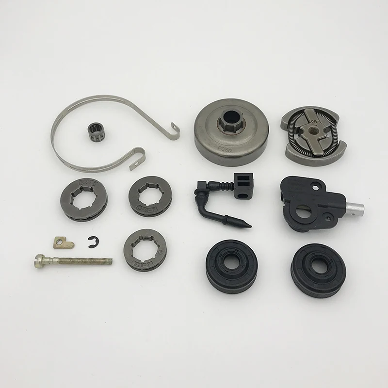 

Clutch Drum Bearing Sprocket Rim Oil Pump Kit Fit For PARTNER 350 351Adjuster Brake Band Oil Seal Needle Bearing Chainsaw Parts