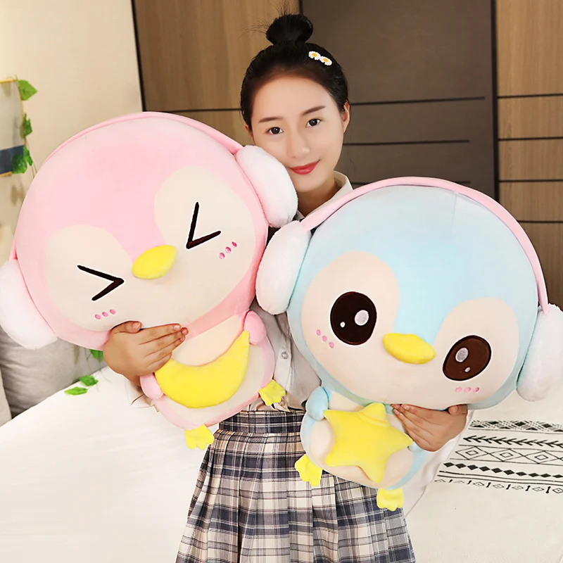 Hot Huggable Nice Super Soft Penguin Plush Toy Cute Cartoon Animal  Stuffed Doll Girls Lovers Valentine's Gifts Sofa Pillows