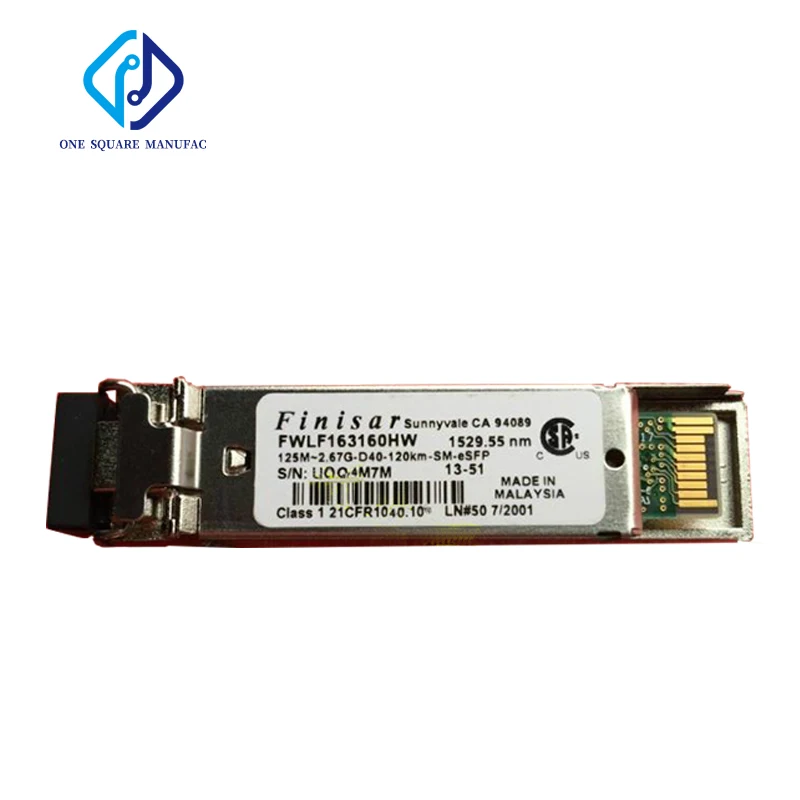 

Finisar FWLF163160HW 125M-2.67G-120KM-1529.55NM-ESFP DWDM Optical Fiber Transceiver