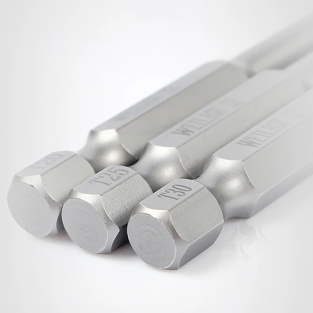 1/2/5 sztuk S2 ze stali stopowej wkrętak Torx bity 200mm długi magnetyczny śrubokręt bezpieczeństwa Bit 1/4 "Hex T10 T15 T20 T30