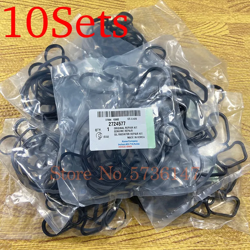 10Sets Replacement Kit Oil- Radiator Seal Gasket For Chevrolet Cruze Sonic Opel Astra Zafira Aveo G3  55354072 2724577 55353321