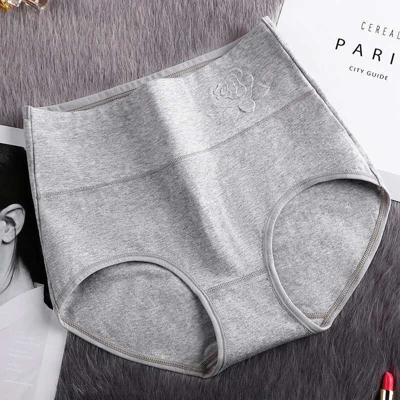 4Pcs Abdominal Panties Women Underwear Cotton Plus Size High Waist Briefs Female Seamless Underpanties Girls Sexy Lingerie Lady