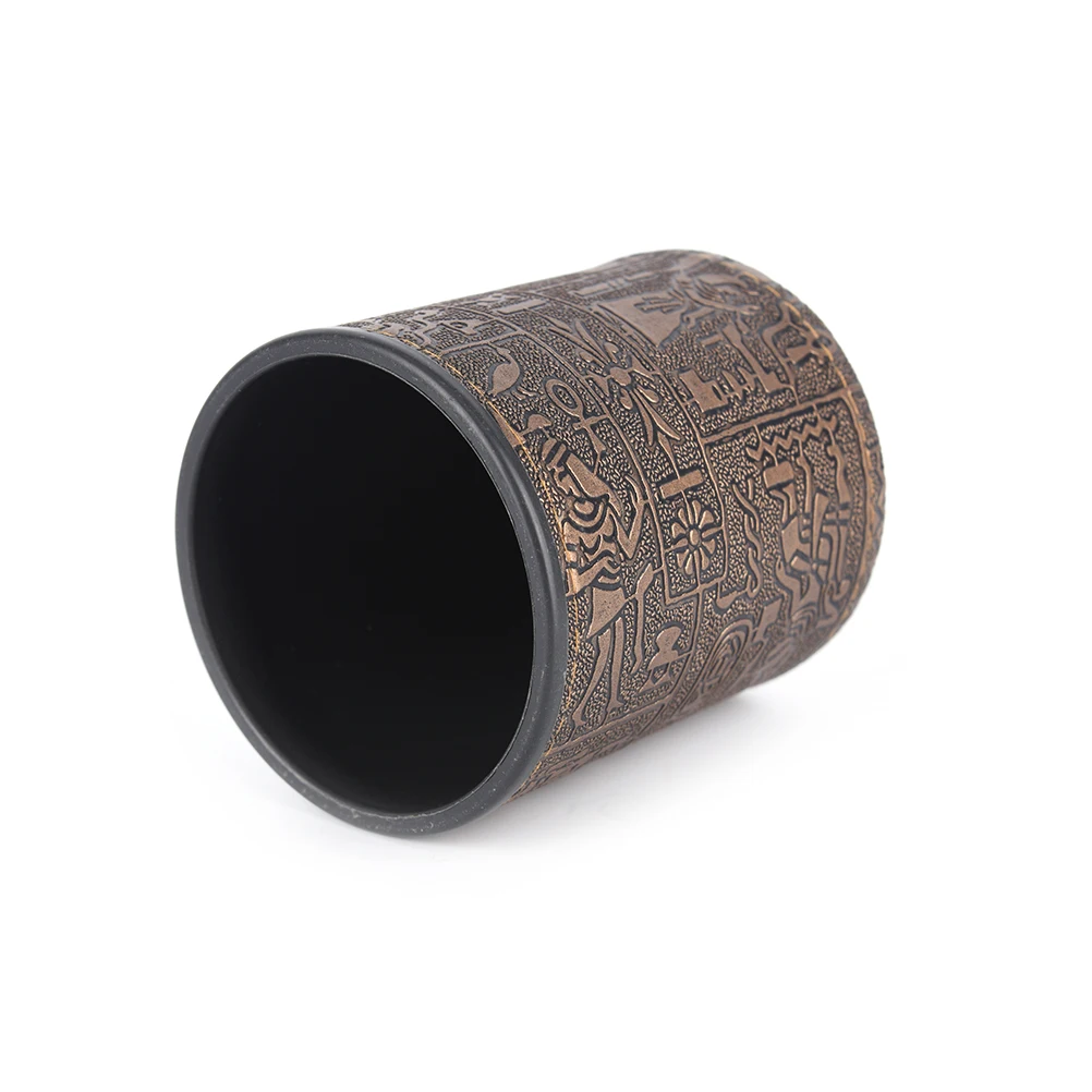 Hot Sale KTV Pub Kulit DICE Cup 9.1X8.2 Cm untuk Pesta Minum Permainan Judi Dadu KTV Bar Hiburan klub Tanpa Dadu