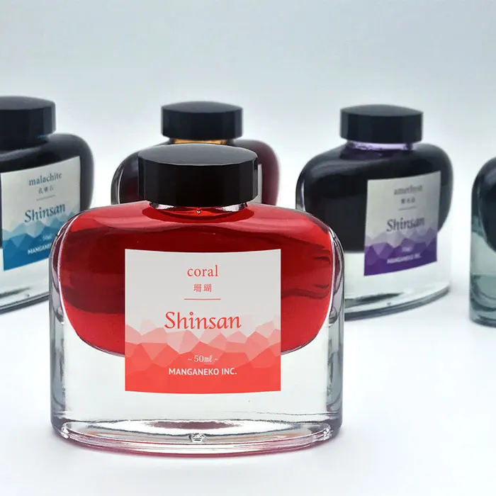 SHINSAN 20 Colors Pen  Ink Non Carbon Writing  Ink 50ml Large Bottle