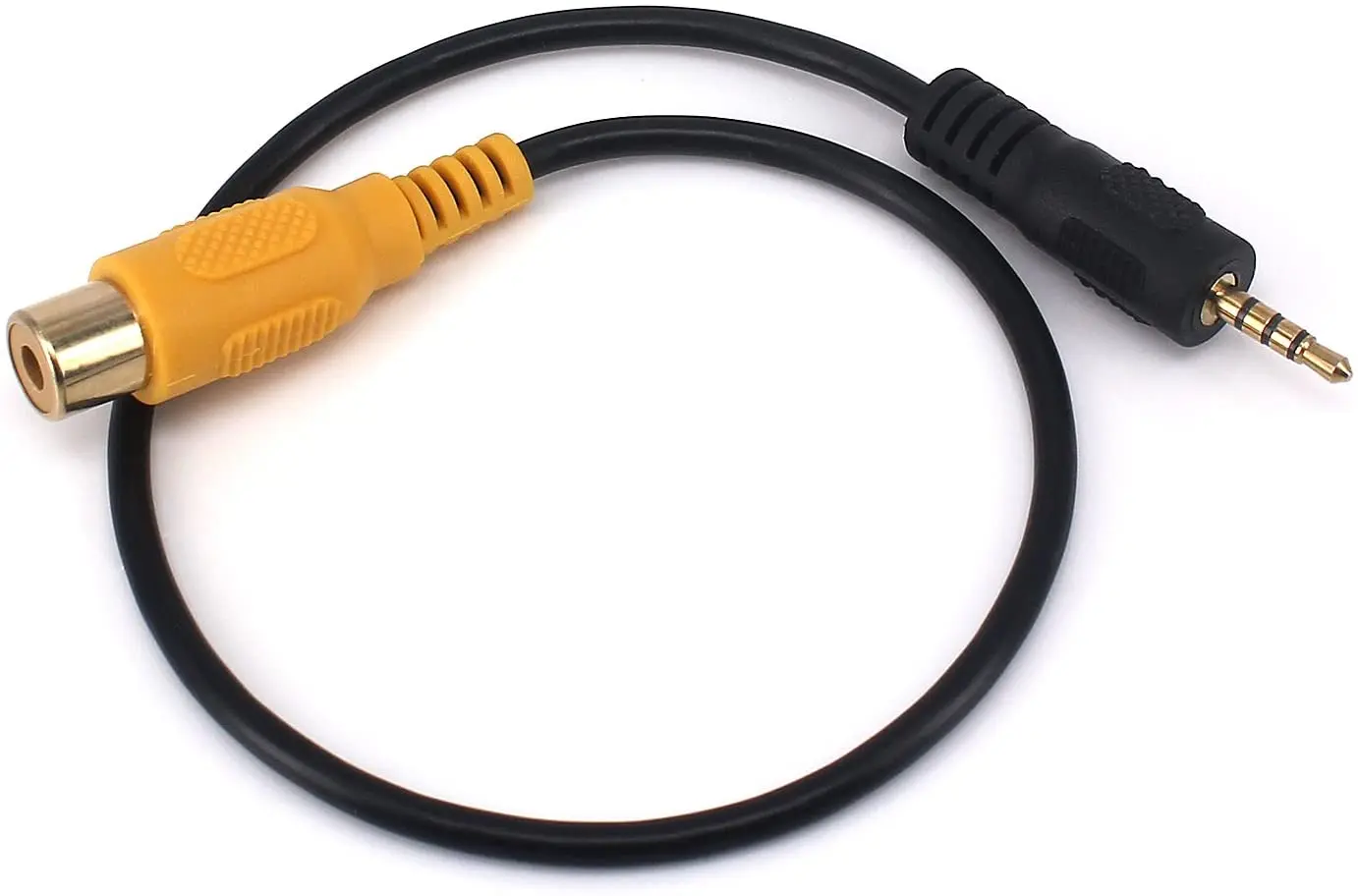 2.5Mm To RCA Cáp mạ Vàng AV Trong Aux 2.5Mm TRRS Nam Cắm RCA Nữ Có Âm Thanh Chuyển Đổi Dây 0.3M, cho GPS Máy Tính Bảng