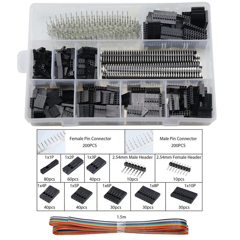 電気技師向けのSN-28B本のワイヤ圧着工具のセット,0.1〜1.5 mm2,28-18awg,1550ユニット