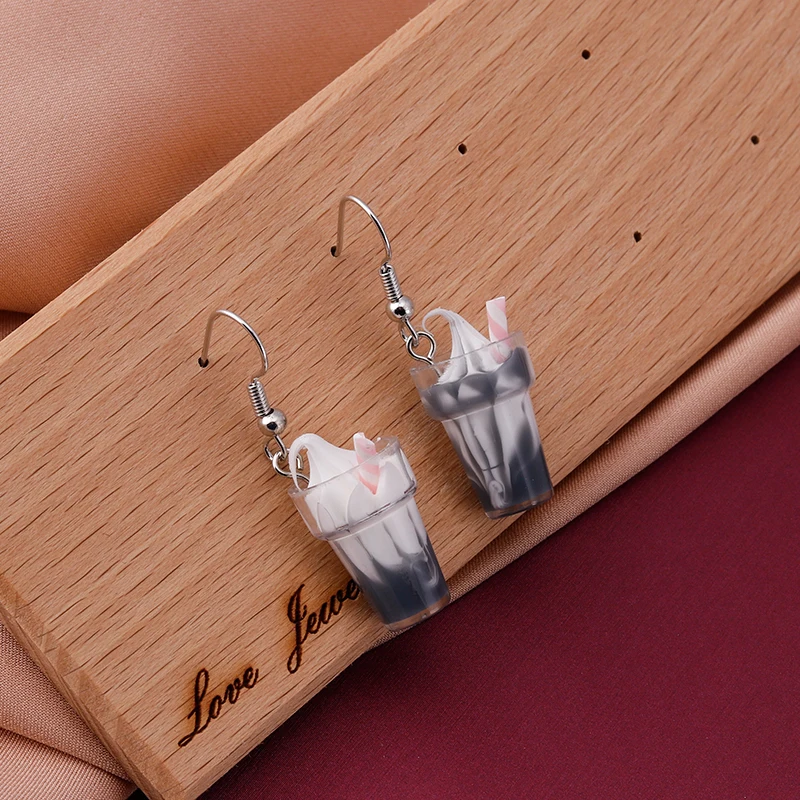 Neue Mode Emaille Kirsche Bier Dinosaurier Schmetterling Baumeln Ohrringe für Frauen Cartoon Design 3D Würfel Ohrringe Lustige Schmuck – Detail 25