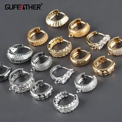 GUFEATHER,10pcs/lot,M859,jewelry accessories,18k gold rhodium plated,copper,pass REACH,nickel free,jewelry making,diy earrings