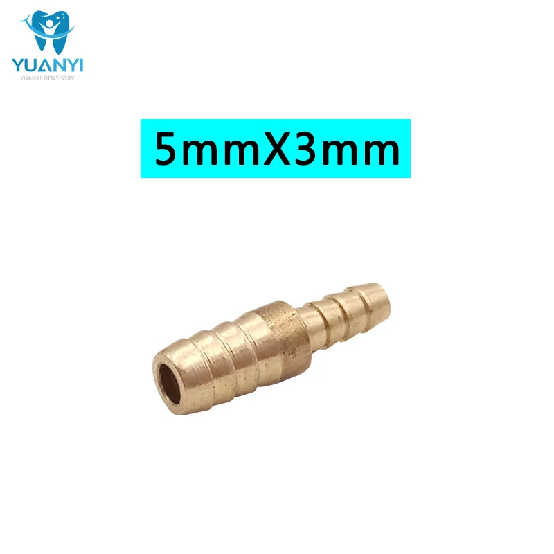 Conector de junta reta dental, Junta dental de tubulação de ar e água, Tubo de dentista, 10pcs