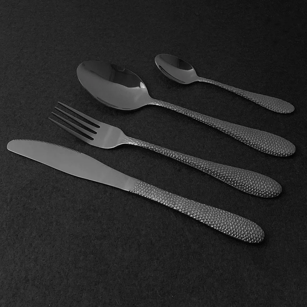 30Pcs Flatware Set 18/10 Stainless Steel Dinnerware Set Cutlery Set Knife Cake Fork Spoon Dinner Set Silver Home Tableware Set