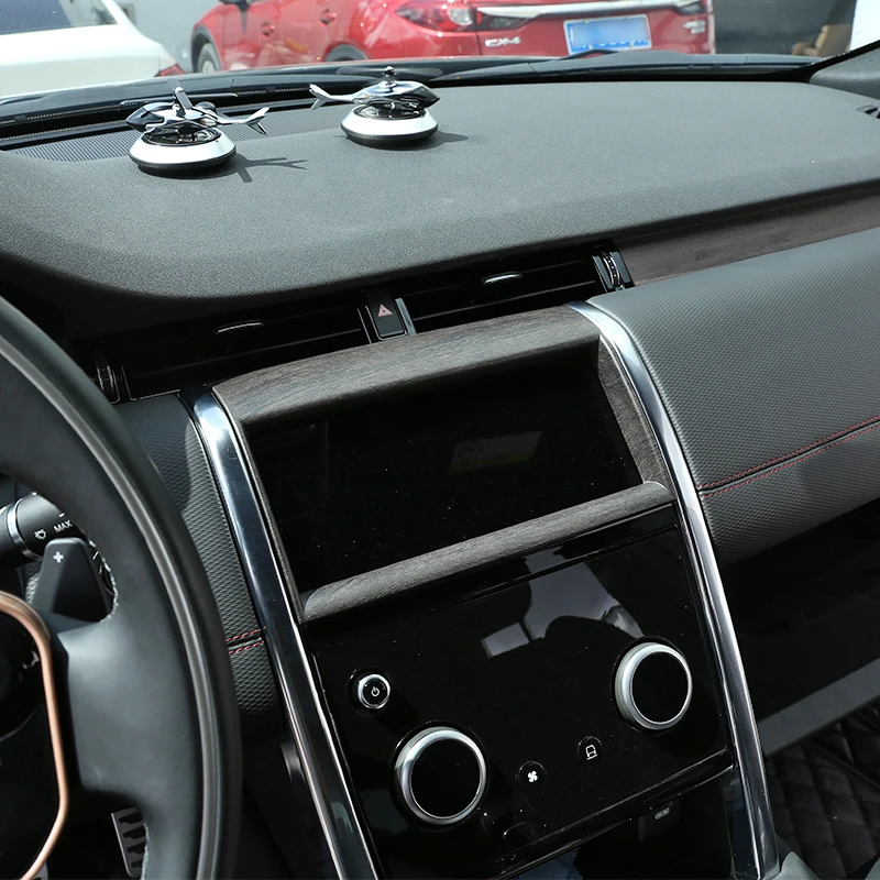 Car Center Console Navigation Screen Frame Cover ABS Carbon Fiber For Land Rover Discovery Sport 2020 Auto Accessories Interior 5