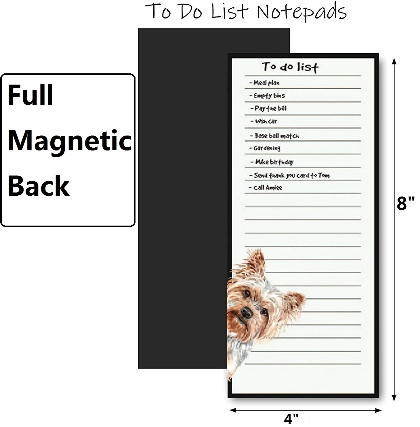 Dry-erase Magnetic Fridge Notepad Refrigerator Magnets Cat Dog Small Magnetic White Board Memo Pad Reminder Planner Sheet Marker