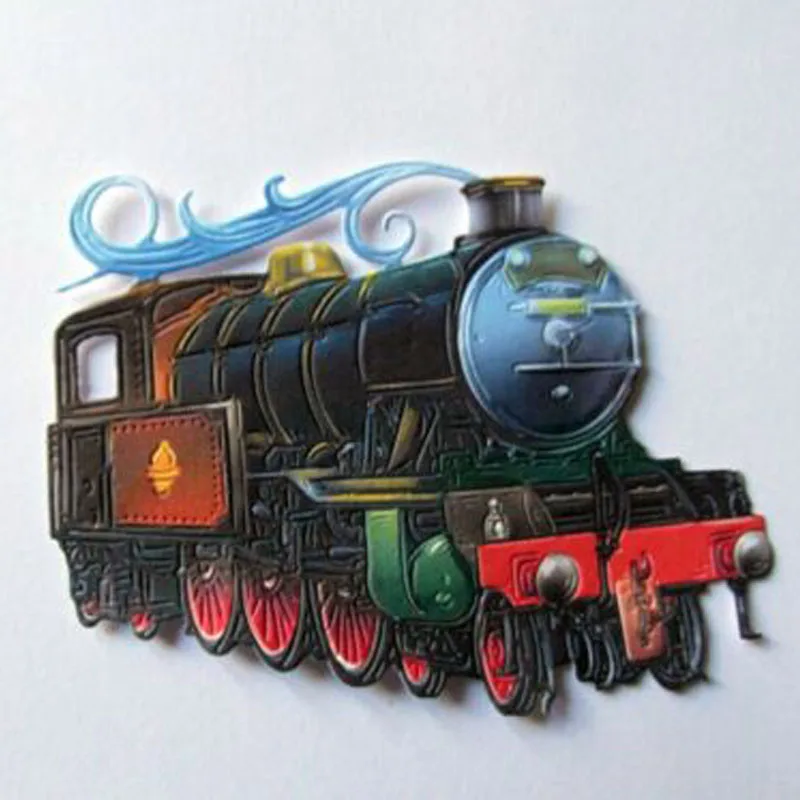 Steam Train Metal Cutting Dies Stencils For DIY Scrapbooking Photo Album Embossing Paper Cards Decor cutting Dies2019