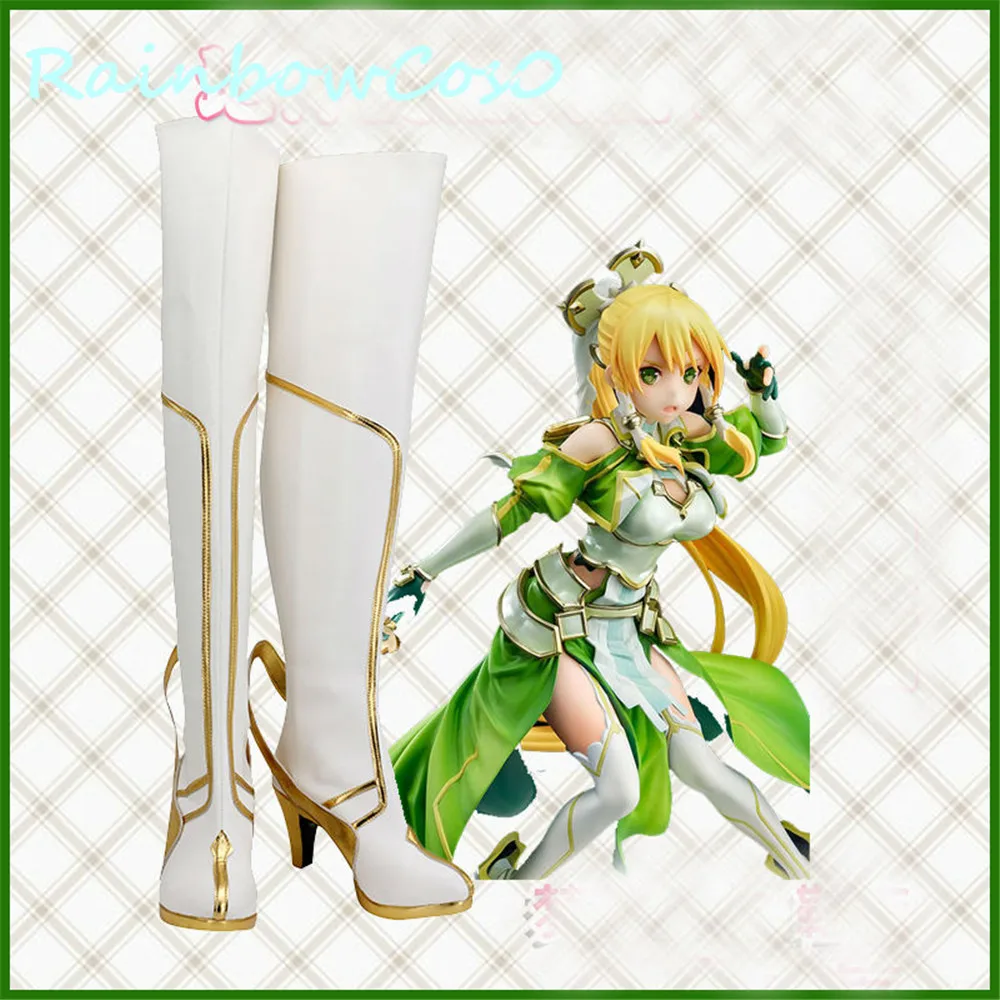 

Sword Art Online SAO Kirigaya Suguha Cosplay Shoes Boots Game Anime Halloween RainbowCos0 W1138