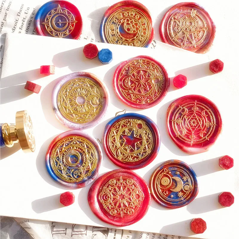 Star Cardcaptor Sakura Power Sun and Moon Magic pattern Sealling Wax Seal Magic Circle Wax Seal Stamps For DIY Wedding Envelope