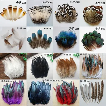 200/500 개 오리 닭 꿩 깃털 수탉 공작 깃털 DIY 공예 보석 액세서리 웨딩 장식, 도매 