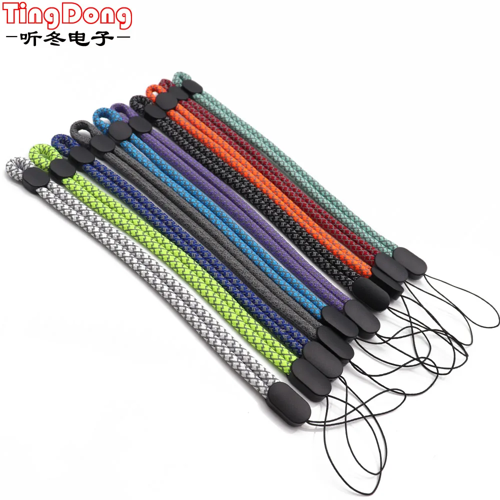 Tingdong สายสายคาดที่คล้องข้อมือปรับได้1ชิ้นสำหรับพวงกุญแจโทรศัพท์มือถือ USB แฟลชไดรฟ์กล้องดิสก์ U