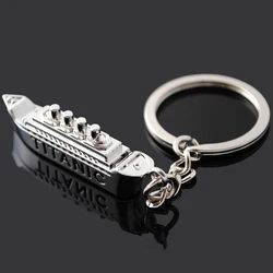 JACK ROSE Titanic Cruise Ship Model Keychain Charm Mini Steamship Key Chain Lovers Women Men Keyring Holder Jewelry Gifts