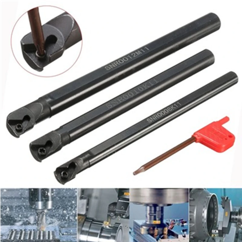 SNR0008K11 / SNR0012M11 / SNR0016Q16 / 0020R16 / K11 CNC Boring Bar Lathe Turning Threading Inserts Tool Threading Holder