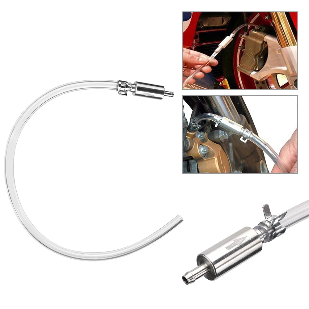 Car Bleeder Hose One Way Valve Tube Brake Bleeding Tool Kit Brake Fluid Oil Change Tool Hydraulic Clutch