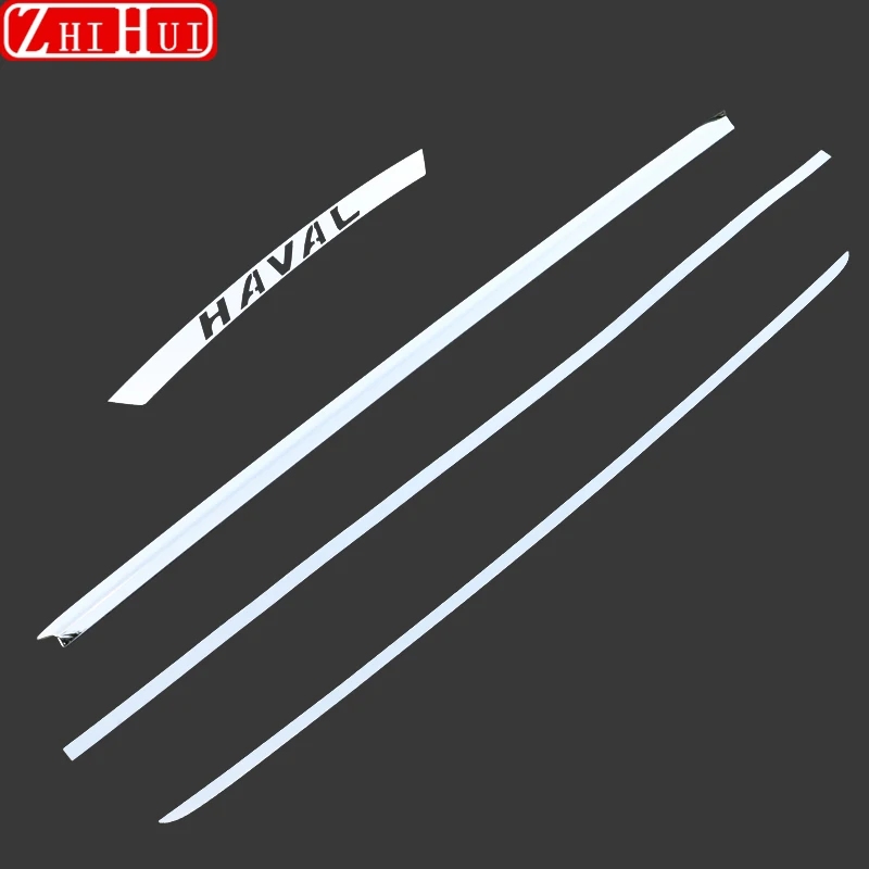 Stainless Steel Rear Door Trim Car Rear Door Trunk Chrome Trim Tailgate Strips Stickers For Haval Jolion 2022 2021 Accessories