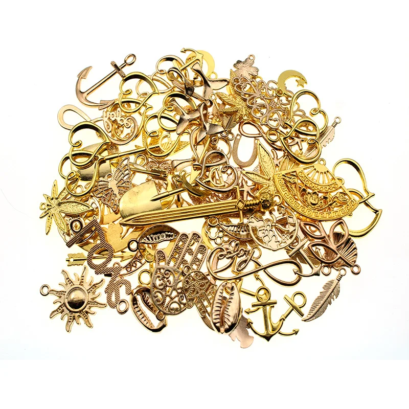 20 szt. Vintage Metalowe Antyczne Brązowe Losowe Zawieszki w Kształcie Zwierząt do Wyrobu Biżuterii DIY Bransoletki Naszyjniki Ręcznie Robione Akcesoria — zdjęcie 4