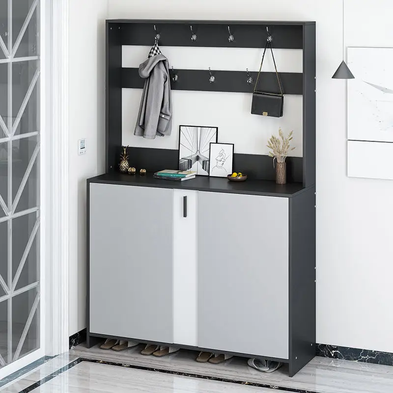 Meuble à Chaussures Intégré Moderne et Simple, Meuble de Rangement Multifonction T1, Grande Capacité, Europe