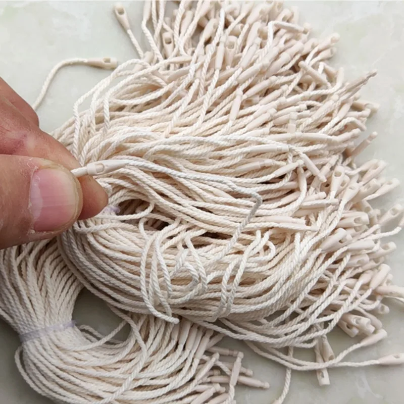 1000pcs Natural Cotton Small Strings 20cm Bag Cords For Tags DIY Clothing Accessories Swing Tag Ropes