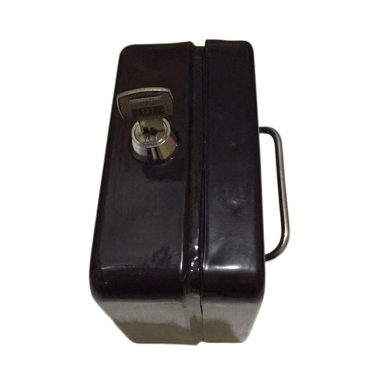 12.5cm*9.5cm*6cm Mini Small Steel Safe Key Open Box Store Content Boxes paper piggy bank card document safes