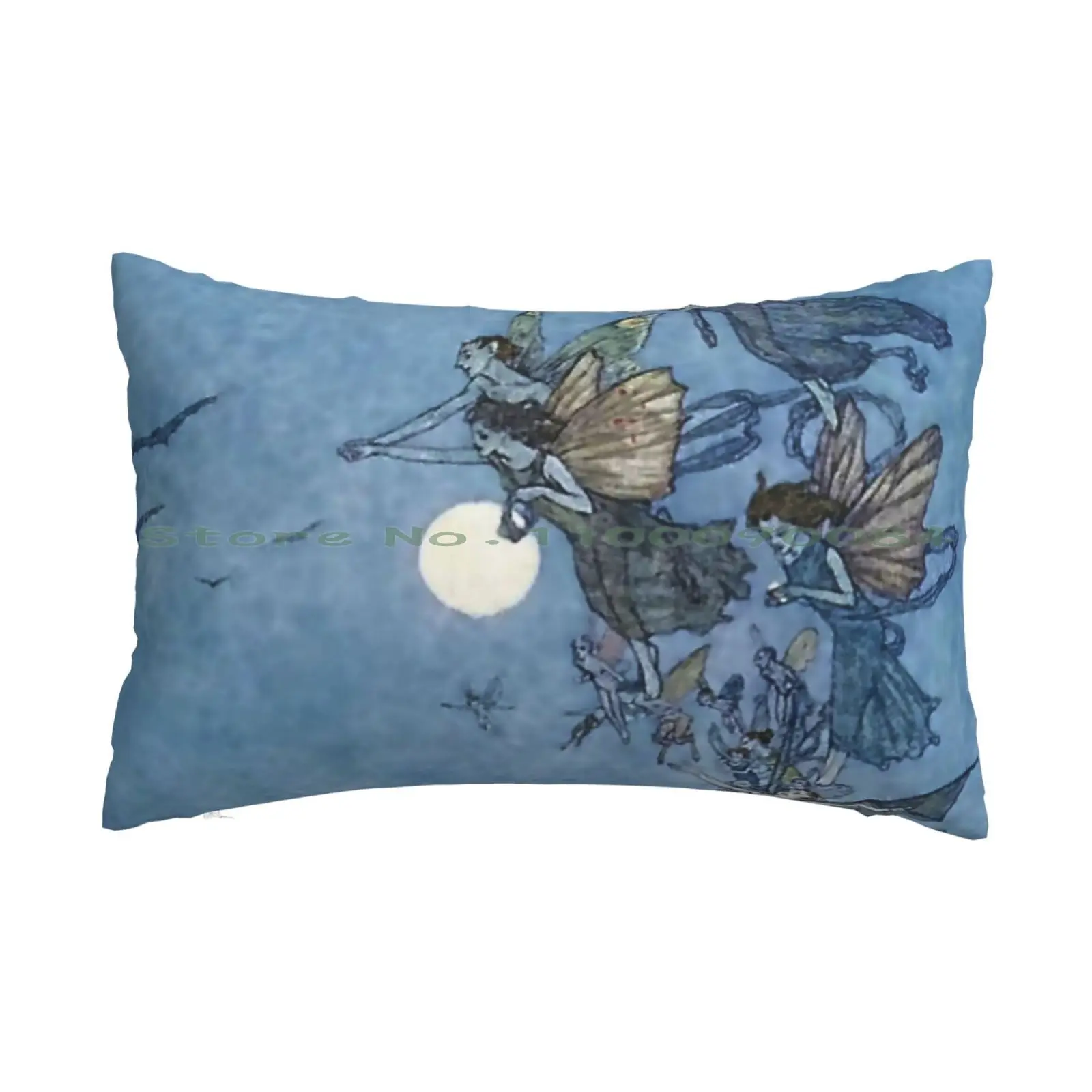 “fairies And Elves” By Edmund Dulac Pillow Case 20x30 50*75 Sofa Bedroom Shiba Inu Shibe Dog Robot Long Rectangle Pillowcover