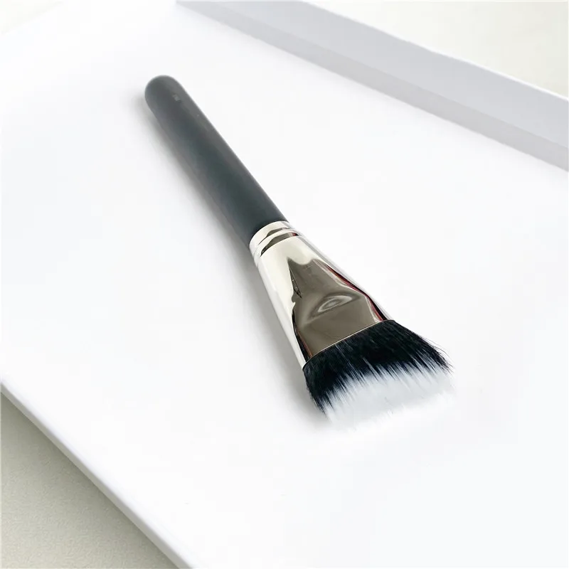 DUO FIBRE CURVED SCULPTING MAKEUP BRUSH 164 - Professional Dual-Fiber Contouring Highlighting Beauty Cosmetics Brush Tool